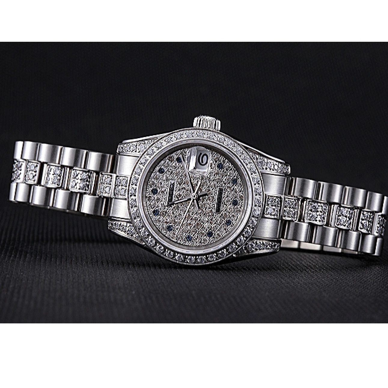 Aaa replica watch Rolex Dial Diamond DateJust Steel Swiss Stainless 622021 0814